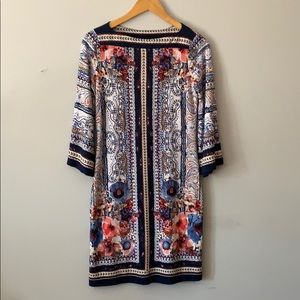 Pastel, patterned, floral dress